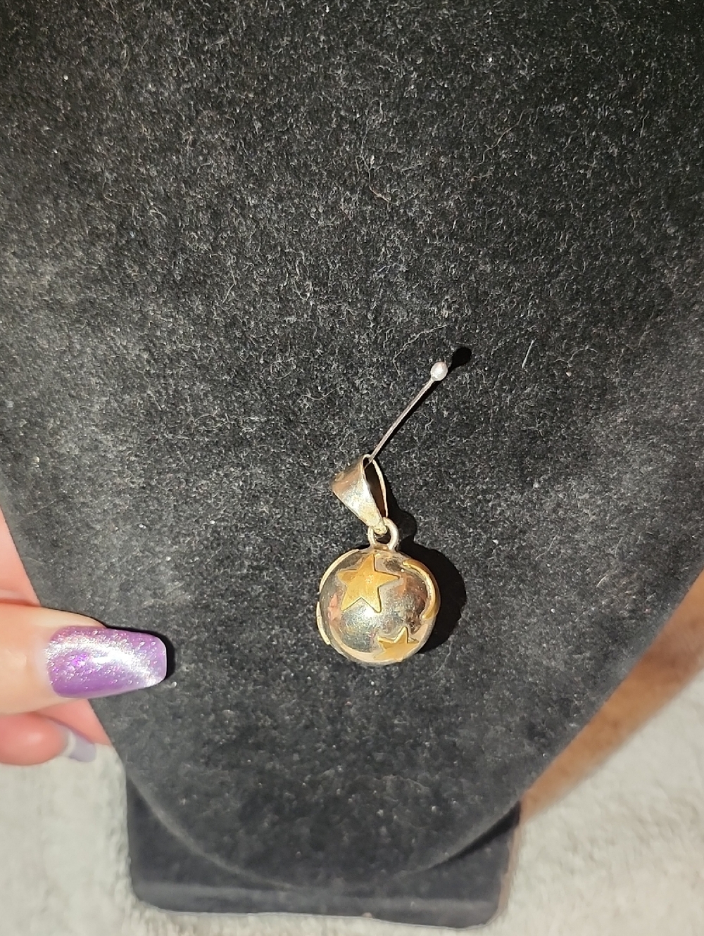 Gold Star Globe Pendant Necklace Charm - Women Jewelry